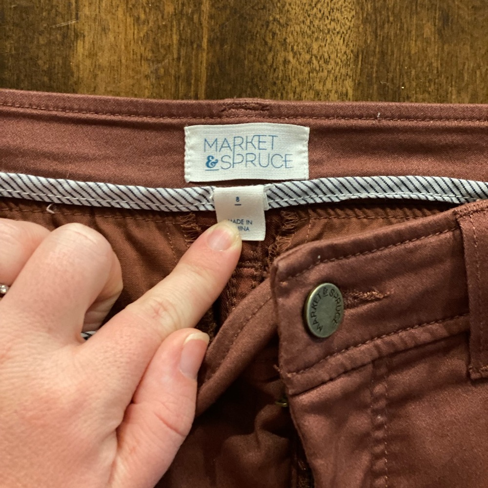 Market and Soruce stretchy dusty rose pants